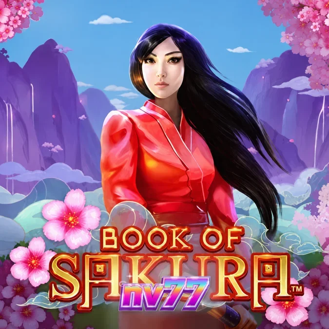 Tampilan visual slot Book of Sakura dengan tema bunga sakura